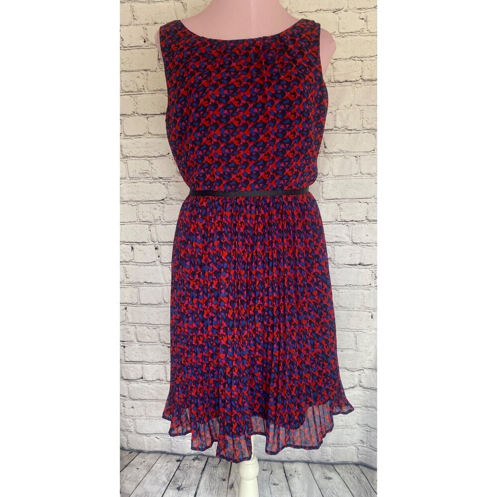 NWT Gap Fuchsia And Navy Sleeveless Party Dress 6